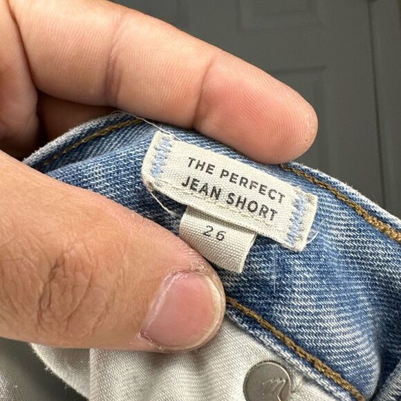 Madewell The Perfect Vintage Distressed Denim Shorts Size 26 - Picture 5 of 5